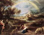 彼得 保罗 鲁本斯 : Landscape with a Rainbow